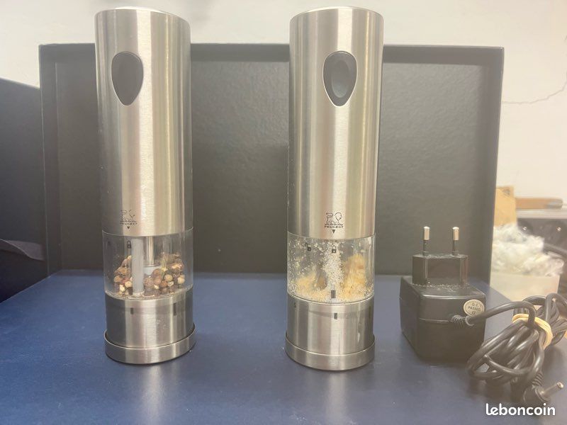 Duo moulin sel et poivre Peugeot rechargeable (image 1)