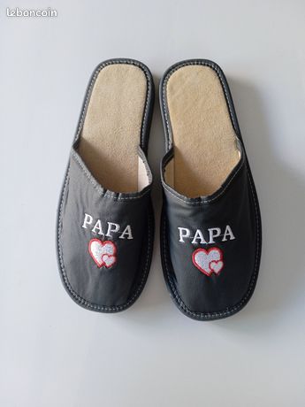 Chausson Papa Pantoufle Super Papa Pantoufles Chaussons