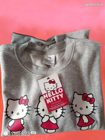 Sweat à capuche imprimé Hello Kitty pour filles sweat-shirt chat mignon pulls de dessin animé Kawaii sweats à capuche esthétiques Harajuku pour femmes et enfants mode
