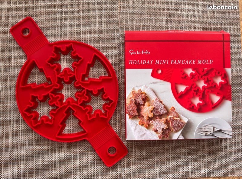 Grattoir De Noël En Silicone, Grattoir De Cuisson Avec Manche En Bois De Hêtre, Spatule Antiadhésive Pour Biscuits Et Pâtisseries