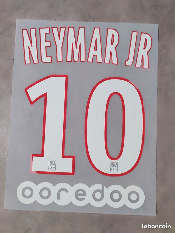 Flocage PSG Officiel – Neymar (nom Et Numéro) Pour Maillot