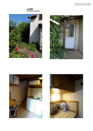 T2 duplex meublé, très bon état, quartier résidentiel calme, Chassieu-Tarentelles,