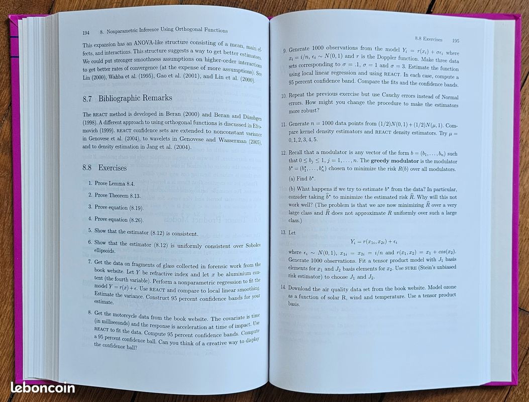 All of Nonparametric Statistics, Larry Wasserman, Springer 2006 (image 17)