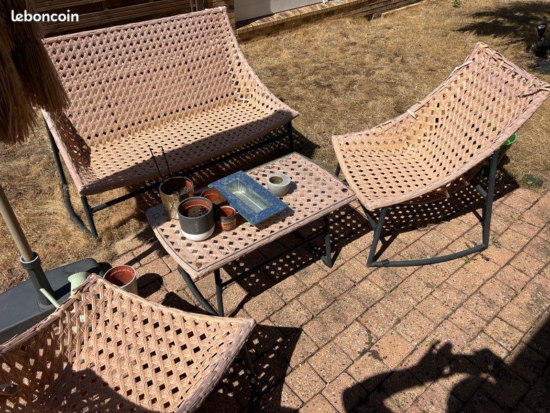 Salon de jardin beige (image 2)