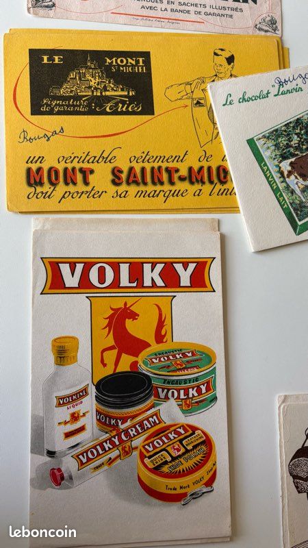 Lot 47 buvards publicitaires anciens années 1940-1960 – 29 modèles différents (image 4)
