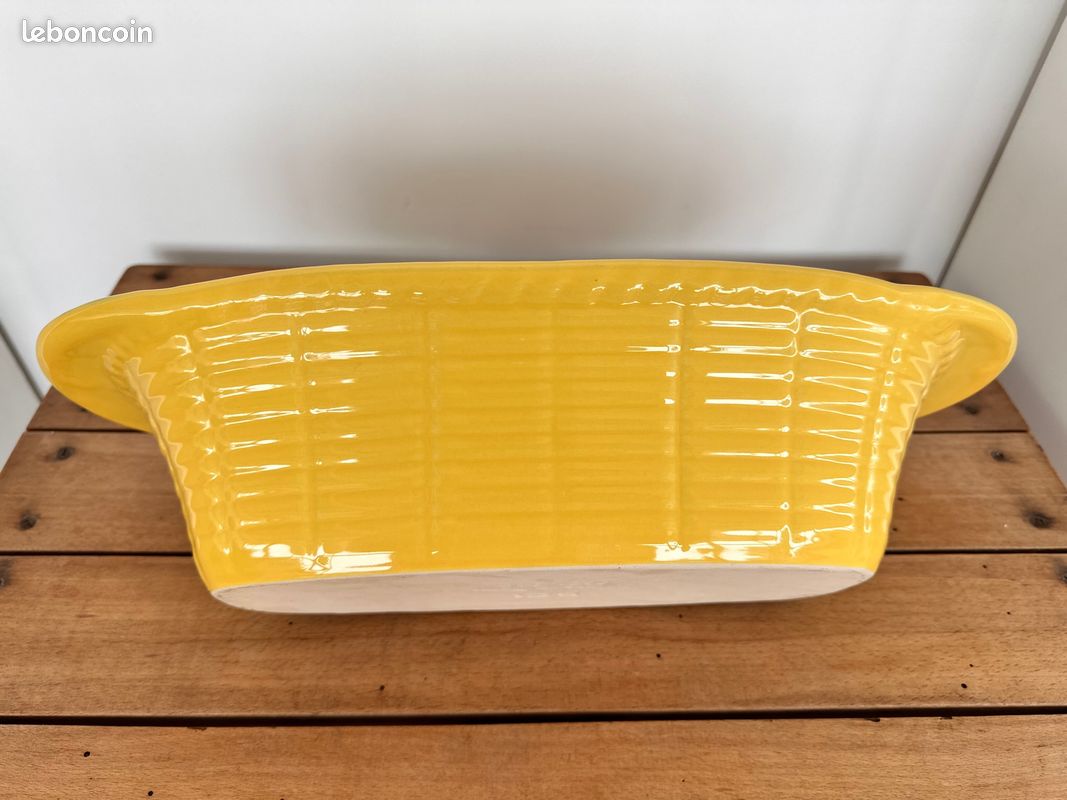 Vintage – Plat / terrine / saladier à asperges en barbotine – BCI - très bon état (image 12)