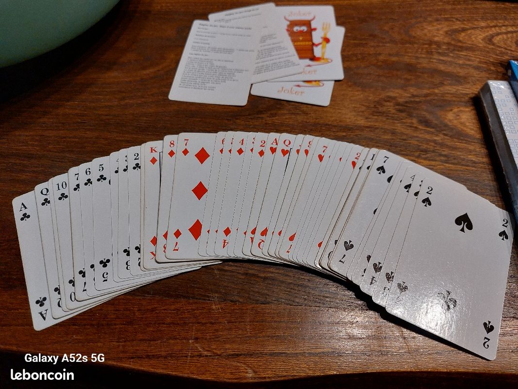 Jeux de 52 cartes ancienne mora macho (image 4)