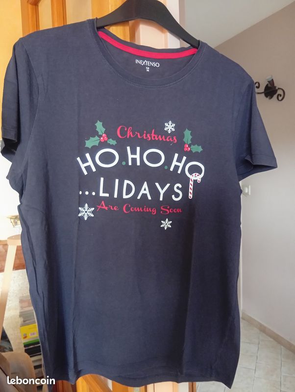 Tee shirt homme motif de noël (image 1)