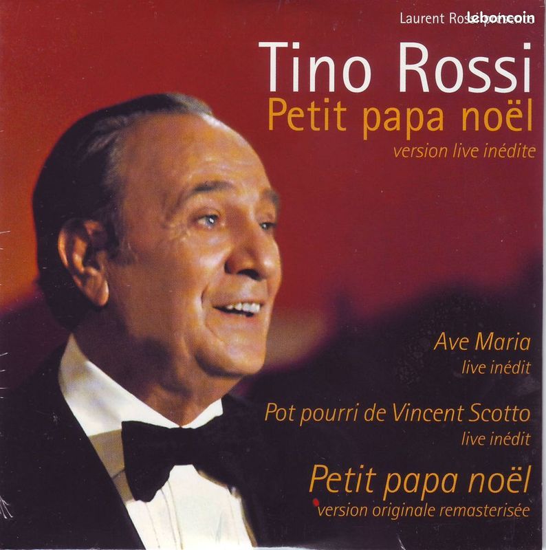 Tino rossi, petit papa noel, version live inedite ( cd single neuf sous blister ) (image 1)