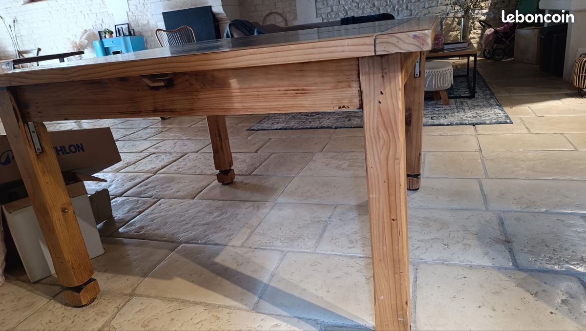 Table en bois massif à rallonge (image 7)