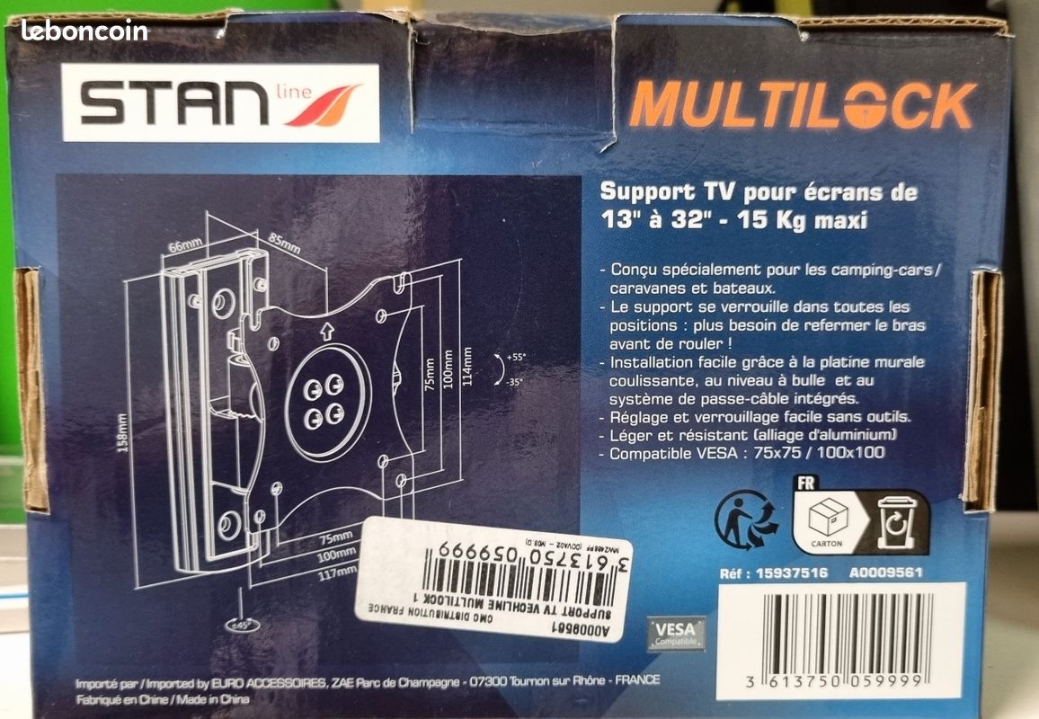 Support télévision sécurisé camping car (image 2)