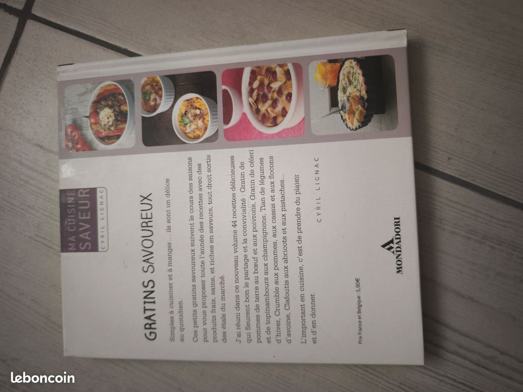 Livre cuisine Cyril Lignac volume 11 gratins savoureux (image 2)