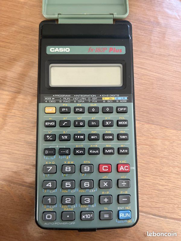 Calculatrice Casio fx 180P Plus : Achat occasion | Calculatrices Casio grey Très bon état Calculatrice Casio fx 180P Plus : Achat occasion | Calculatrices Casio grey Très bon état