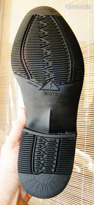 Chaussures en cuir noir Marbot (cousu Goodyear) tbe 45,5 46 homme (image 20)