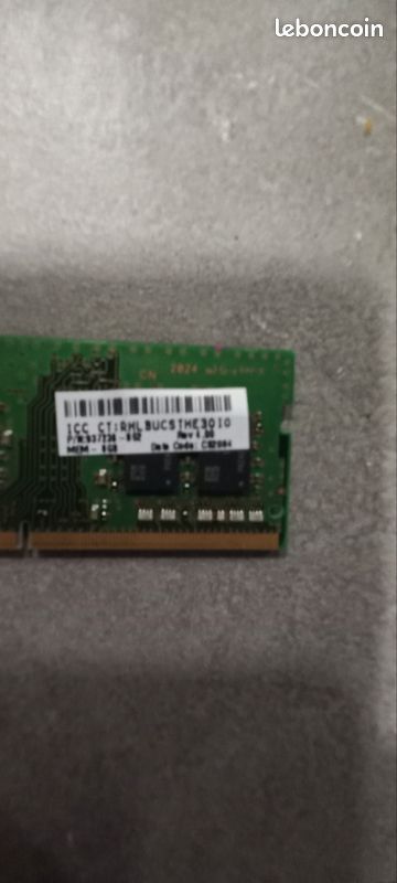 Mémoire RAM 4 Go DDR3 (2x2 Go) Pour Toshiba Satellite C655D - Occasion Testée