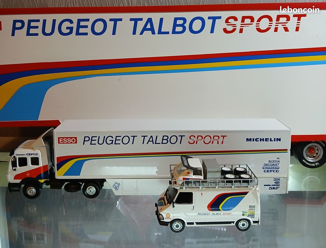 Eligor 1/43 Mercedes-Benz EPS Remorque AMG Mobil 1 - Bleu - Occasion