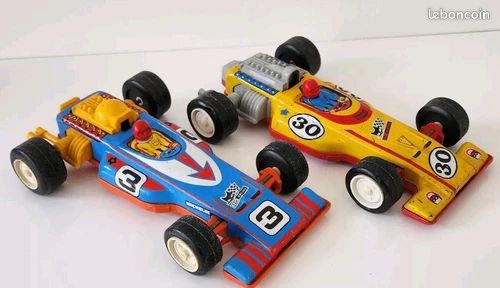 Ancienne Voiture Joustra Formule 1 N°30 N° 3 Tôle + Plastique A Friction France (image 7)