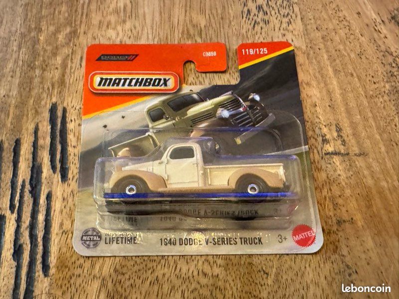 Miniature Matchbox 1/64 - Camion Dodge V-Series - Modèle Réduit Neuf