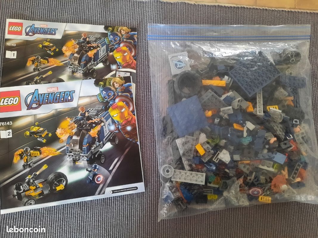 Lego Marvel Avengers 76143 la démolition du camion des Avengers