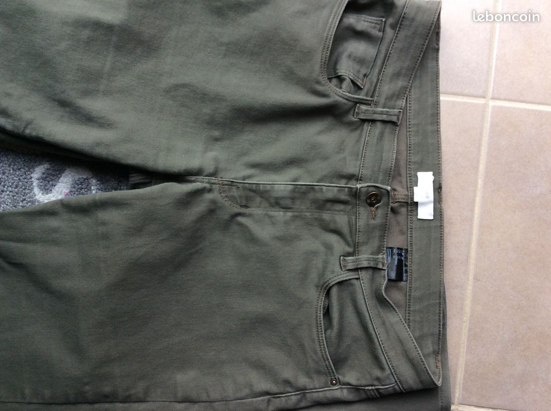 Pantalon femme kaki HetM (image 3)