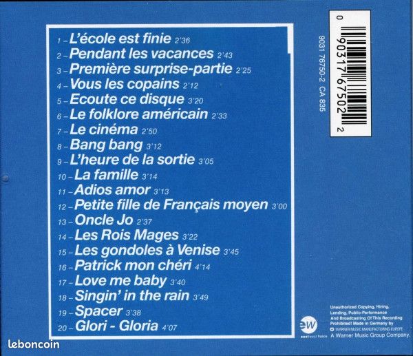 CD SHEILA Les Plus Grands Succès (340) (image 2)