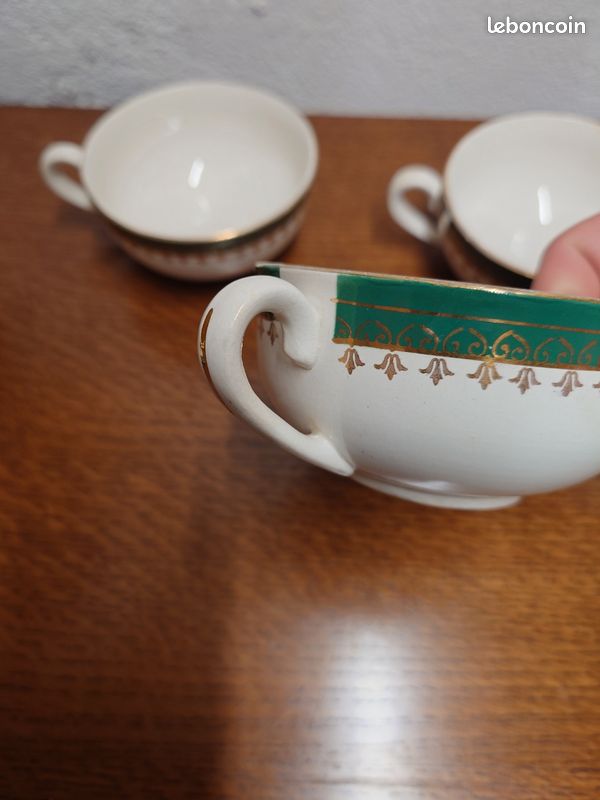 Tasses et soucoupes Sarreguemines France Emery (image 15)