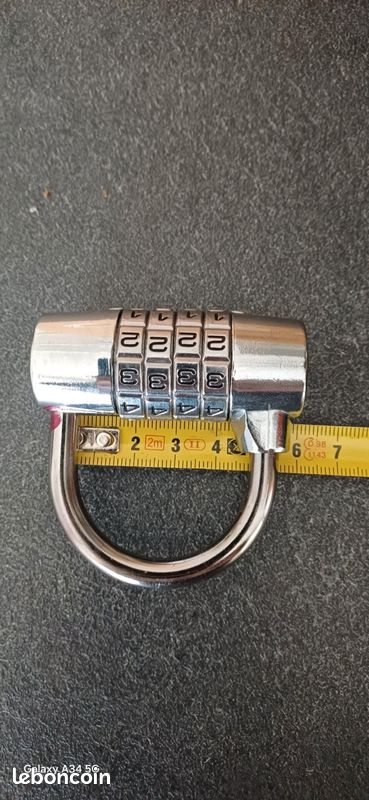 Cadenas à code vintage VACHETTE Digimatic 65mm - Très solide (image 1)