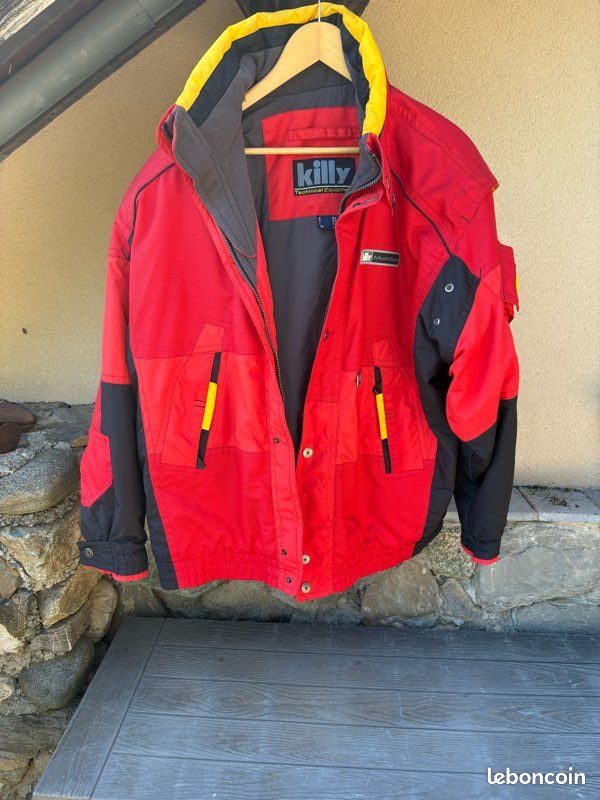 Veste De Ski Vintage Killy Femme Taille 40, Rouge, Doublée, Fabriquée En France