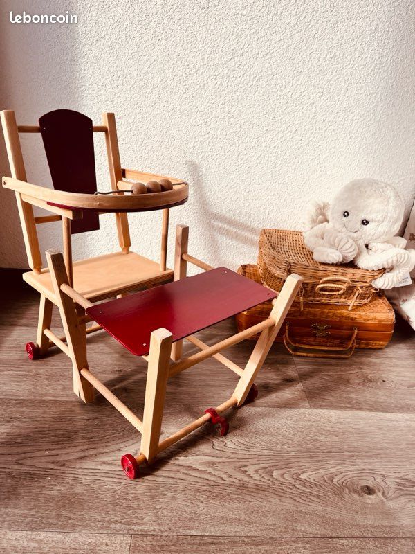 Chaise haute poupée ancienne - Jeux & Jouets