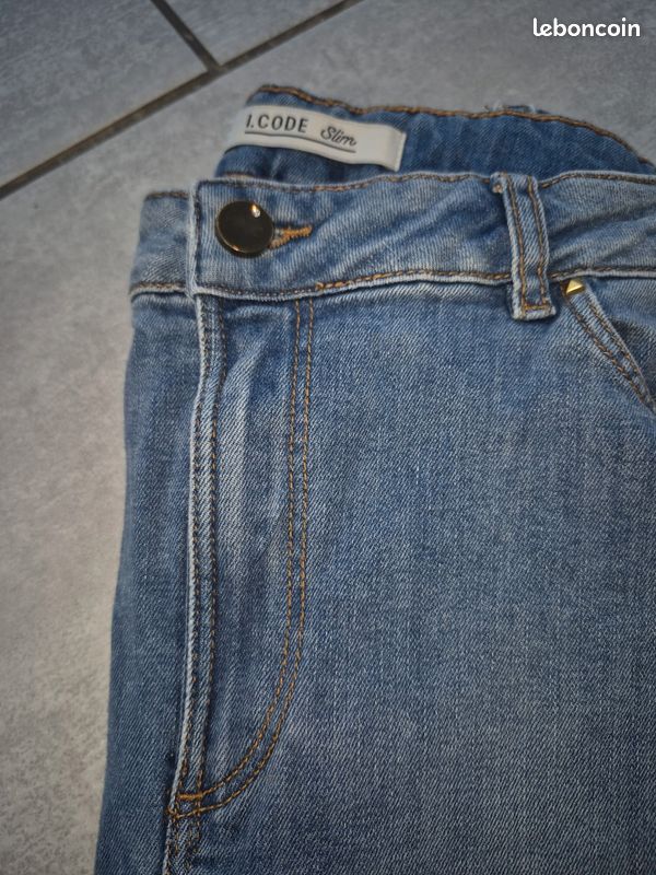 Jean slim bleu classique - I.CODE (image 2)