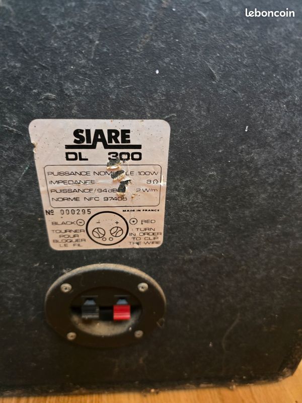 Paire d'enceintes Hi-Fi SIARE DL 300 - Haut-parleur changé a la maison d'un haut parleur ( paris ) (image 9)