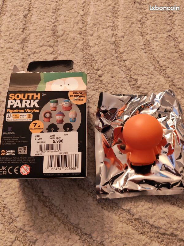 Collection Figurine Vinyle South Park - Cartman Stan Kyle Kenny Butters Randy - Lot Bus Scolaire