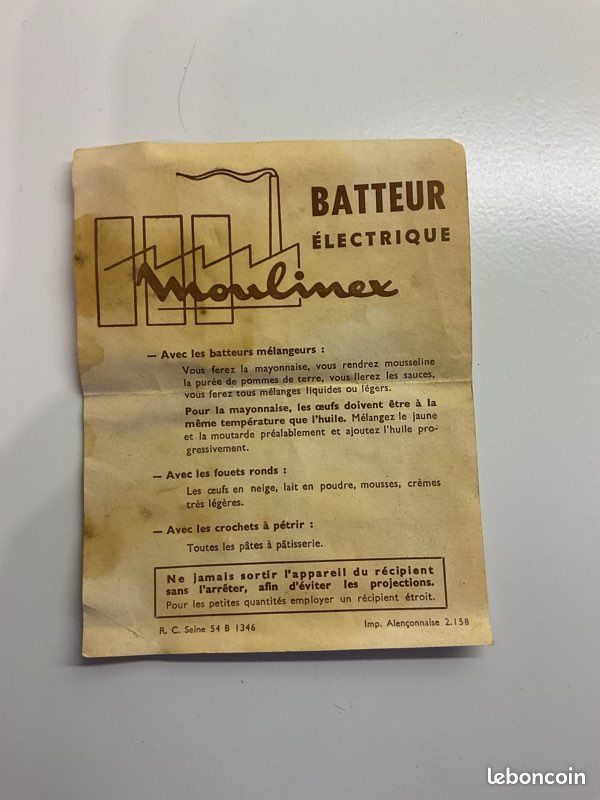 Pour collectionneurs batteur électrique moulinex (image 6)