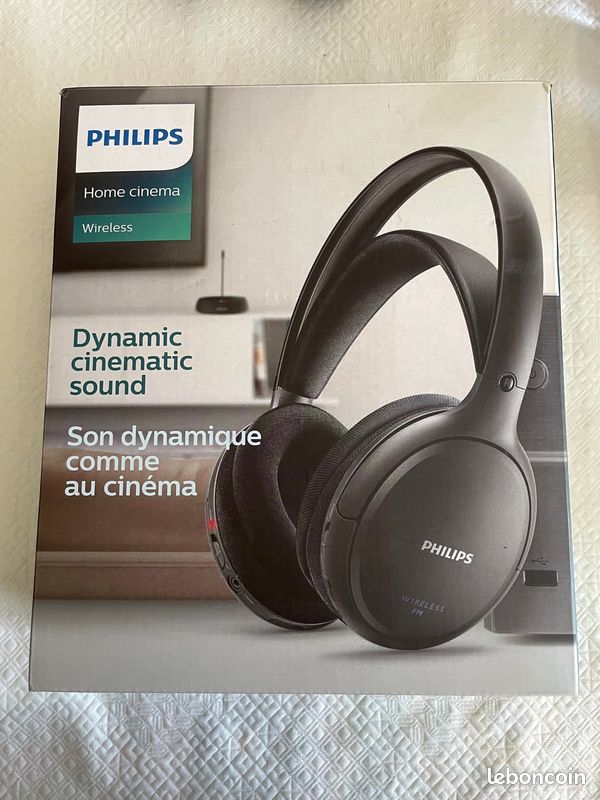 Casque Philips circum-aural sans fil pour téléviseur SHD8850/12 casque