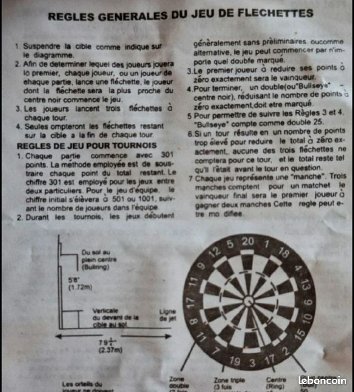 Jeu de fléchettes magnétique PSV (image 8)