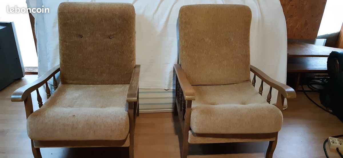 Salon canapé+2 fauteuils (image 3)