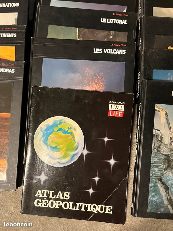 Lot de livres La Planète Terre, Éditions Time-Life, avec Atlas géopolitique (image 5)