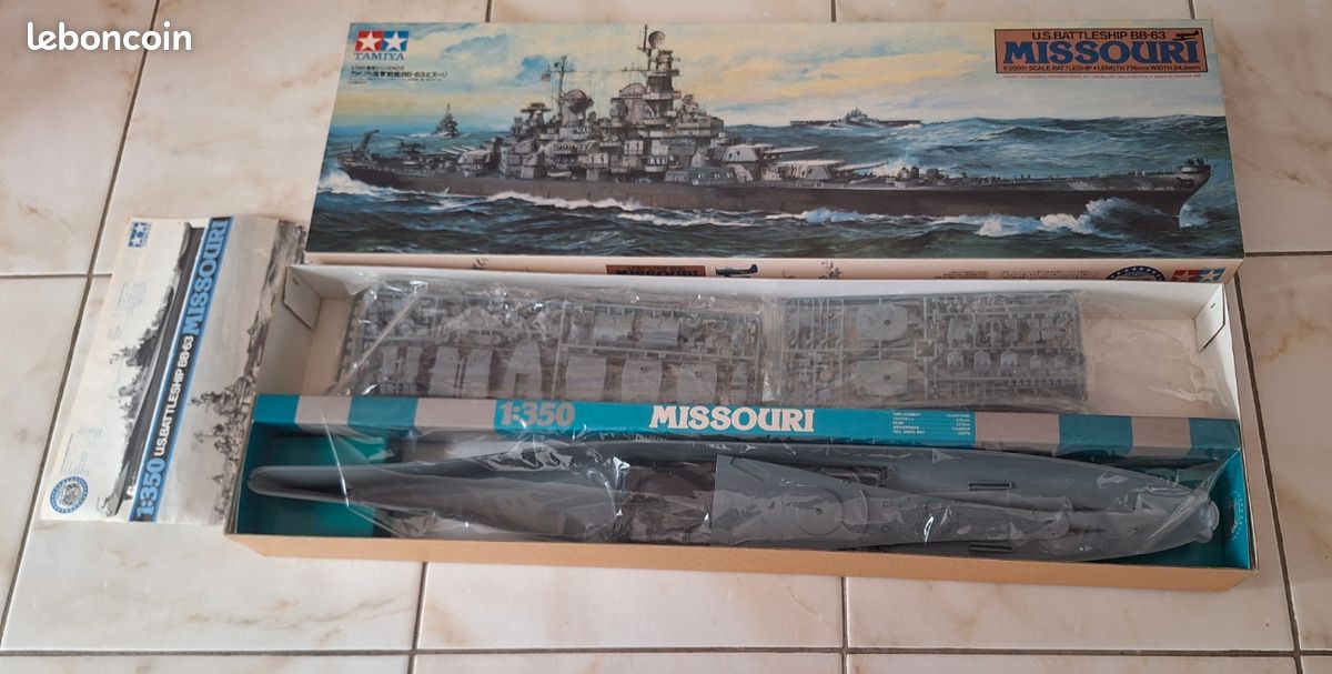 TRUMPETER maquette bateau 06748 Cuirassé USS Missouri BB-63 1/700