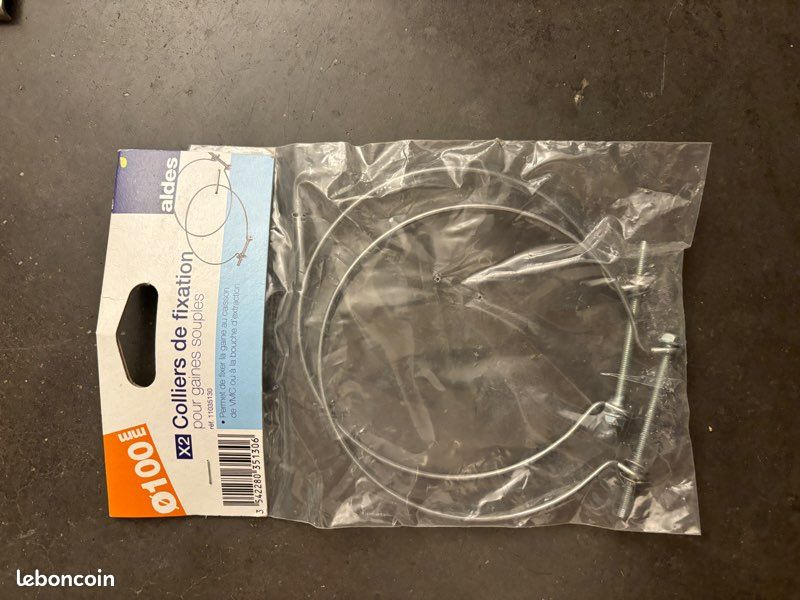 Collier 100 aldes ventilation conduit souple (image 1)