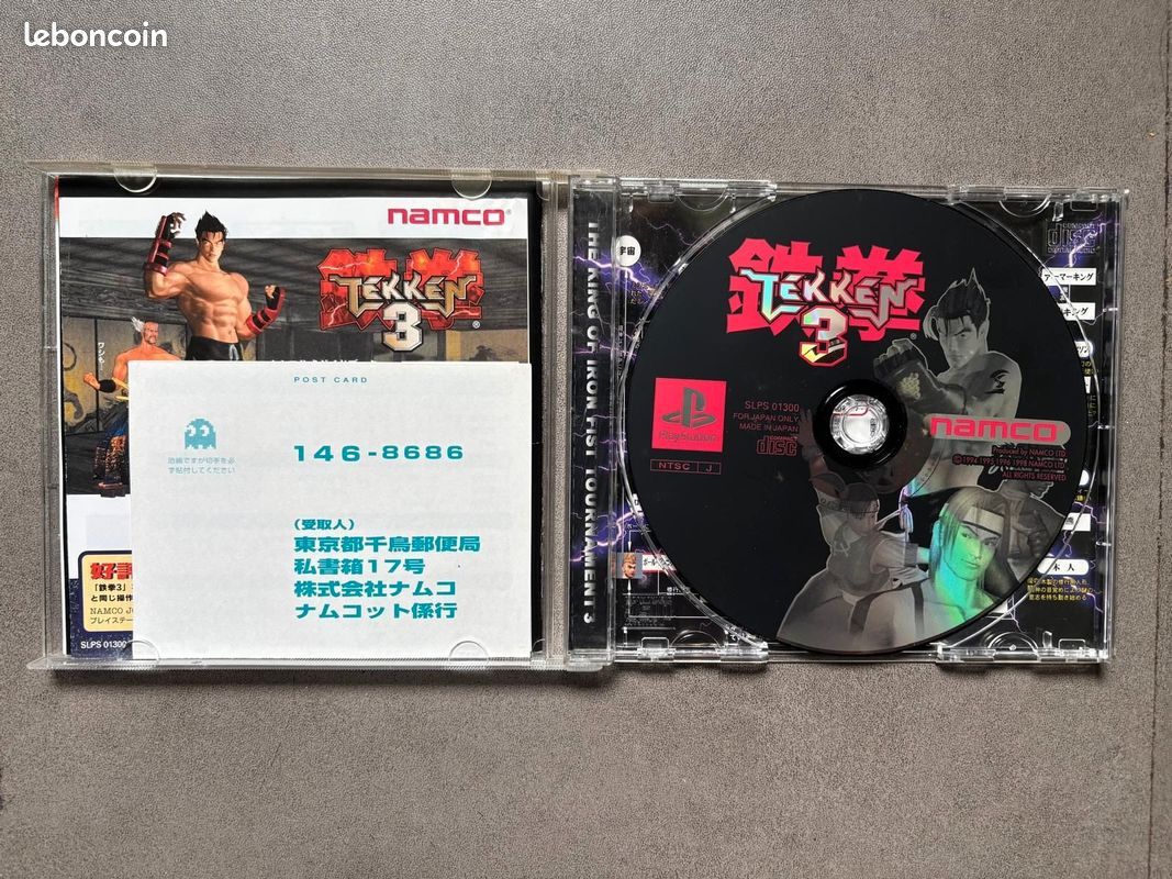 TEKKEN 3 - PlayStation 1 PS1 - NTSC-J JAPAN - Complet + Spin Card EUR 17,90 - FR
