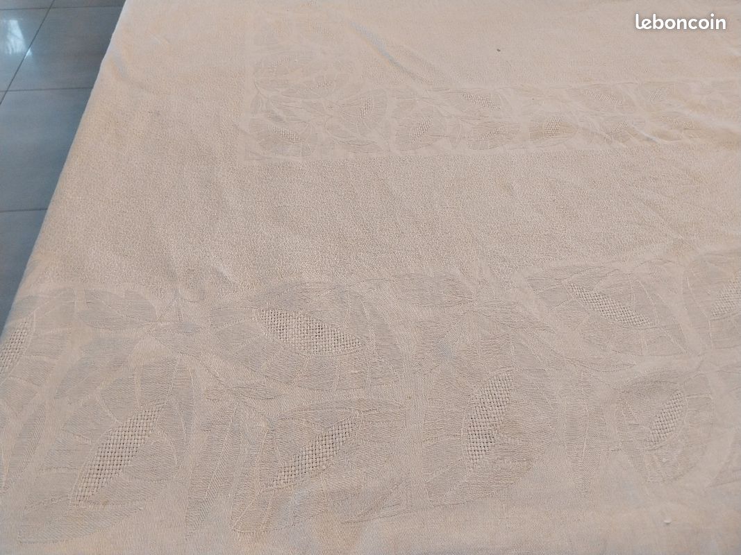 Nappe ancienne en lin (image 4)