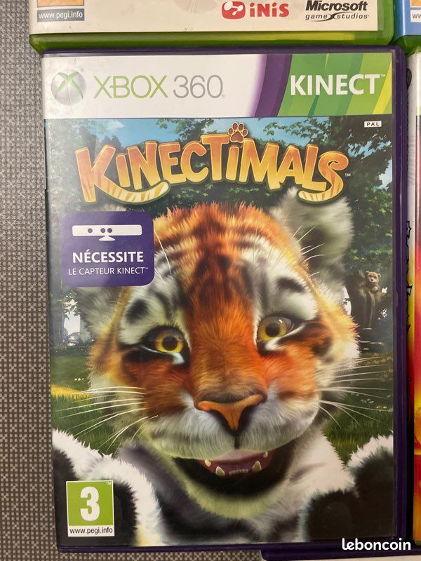 Lot Kinect + 5 Jeux Pour Xbox 360 – Très Bon état – Parfait Pour Jouer En Famille
