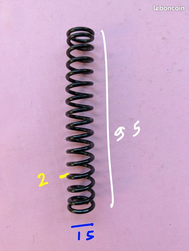 2 Pièces Ressort De Compression 100mm, Diamètre Extérieur 25mm, Diamètre Fil 2,2mm