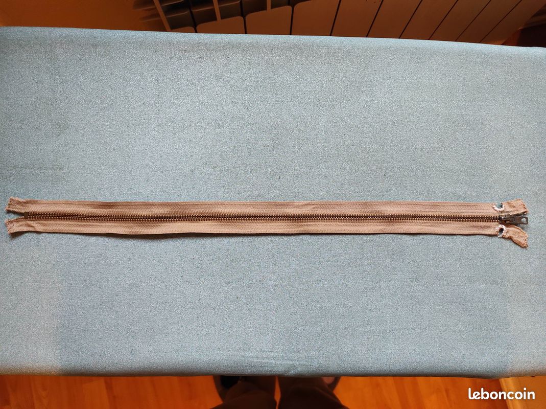 Fermeture éclair métal 48 cm – beige ficelle (image 6)