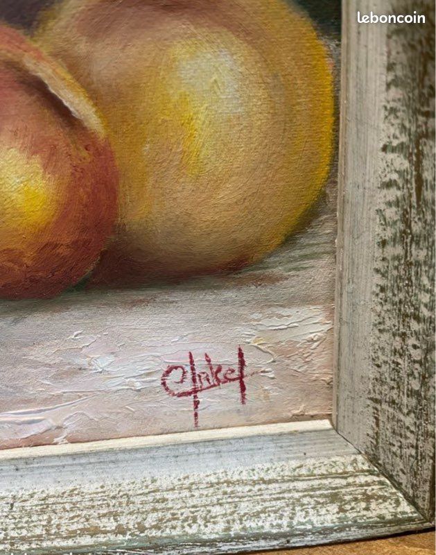 Tableau ancien signé et encadré - Nature morte (image 2)