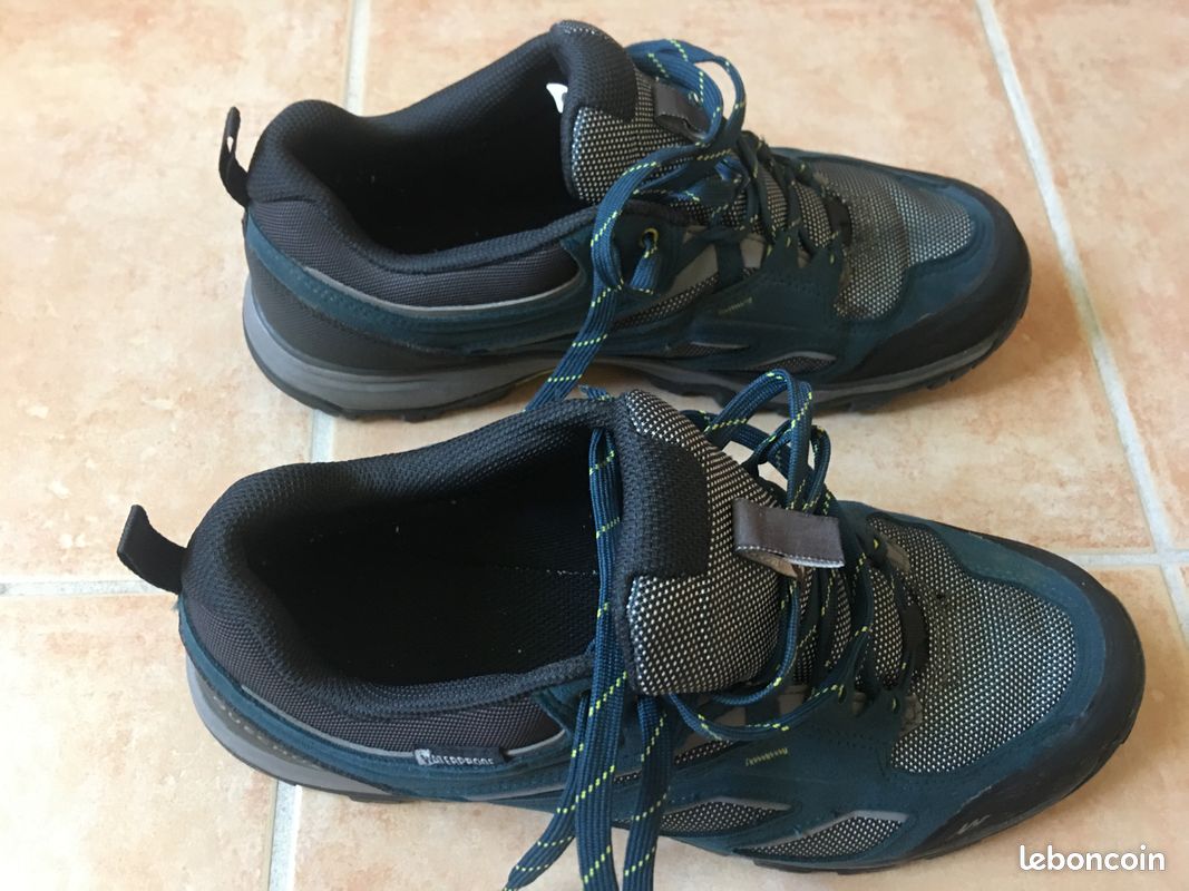 Chaussures de randonnée montagne MH100 Bleu (image 3)