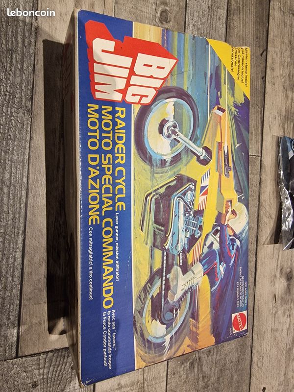 Boîte vide Big Jim Moto commando