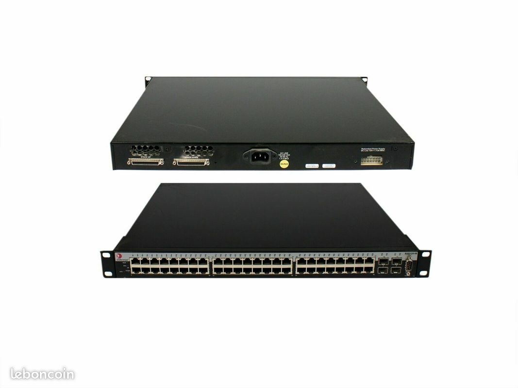 Détails sur Lot 2x Switch Réseau Enterasys b3g124-48p SecureStack 10/100/1000 Ethernet (image 1)