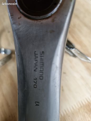 Jeu De Manivelles Shimano Dura Ace EX FC-7200 Vintage - 170mm, 130BCD, Plateau 52/42, Occasion