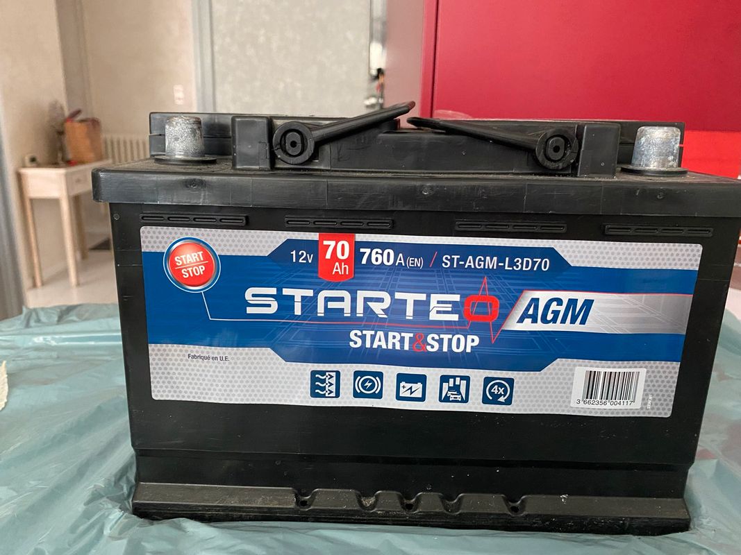 NRG AGM Autobatterie 80Ah 800A/EN 12V Start Stop Plus VRLA